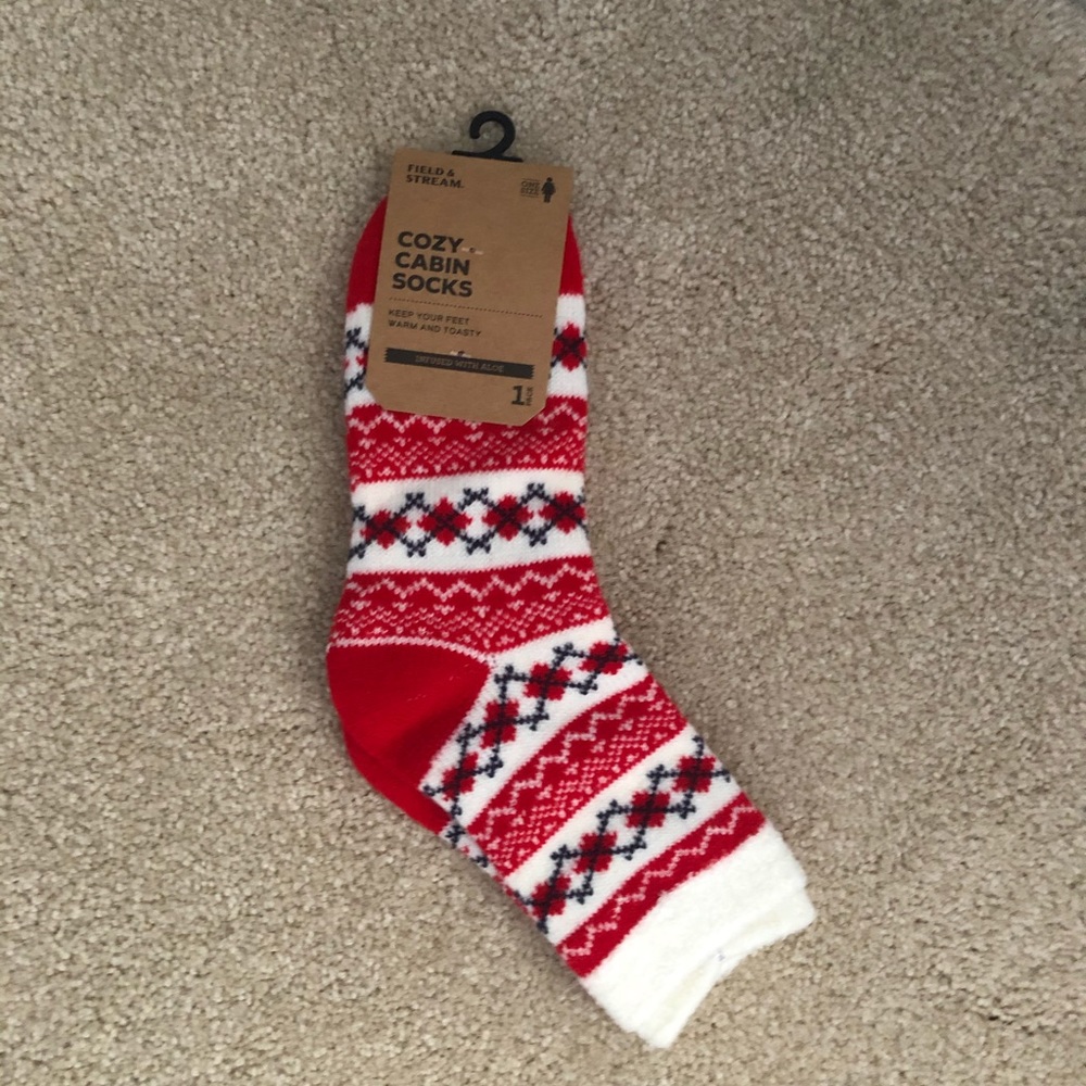 Cozy cabin socks.